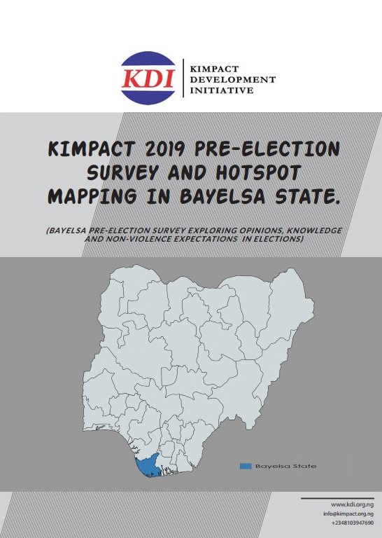 KIMPACT 2019 Pre-election Survey in Bayelsa State