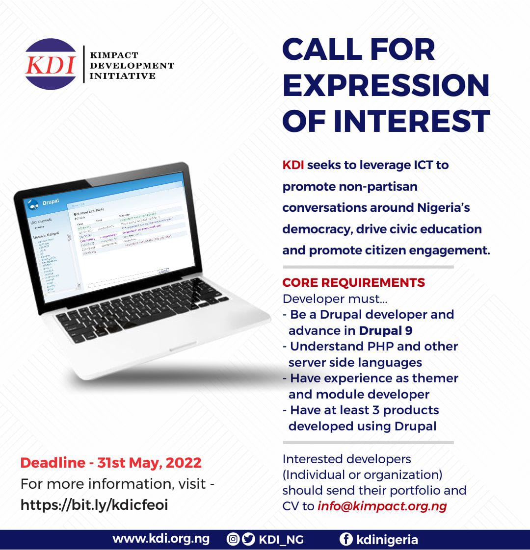 CALL FOR EXPRESSION OF INTEREST